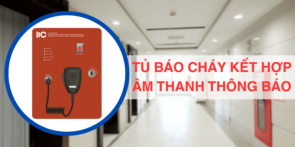 Tủ báo cháy kết hợp âm thanh thông báo ITC là bộ phận trung tâm, vừa nhận tín hiệu, đồng thời phát thông báo cảnh báo