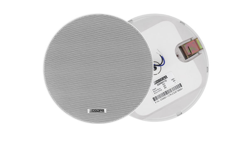 Loa âm trần DSPPA DSP6011C sở hữu thiết kế không viền với lớp phủ trắng