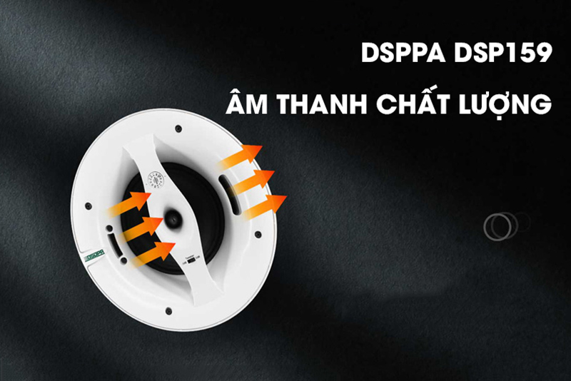 DSPPA DSP159 được trang bị củ loa nón giấy 6.5 inch DSPPA DSP159 được trang bị củ loa nón giấy 6.5 inch